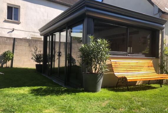 Réalisation d'une véranda Gustave Rideau à Valdampierre pour Didier