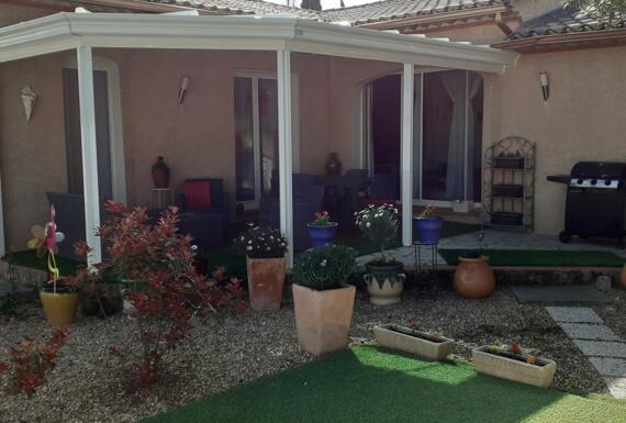 Réalisation d'une pergola Gustave Rideau à Maureilhan pour Thierry