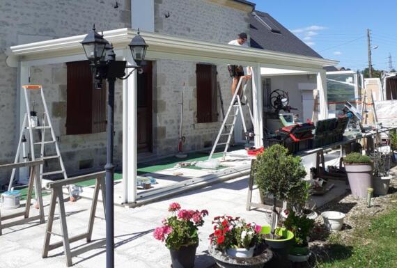 Réalisation d'une véranda Gustave Rideau à Checy pour Patricia