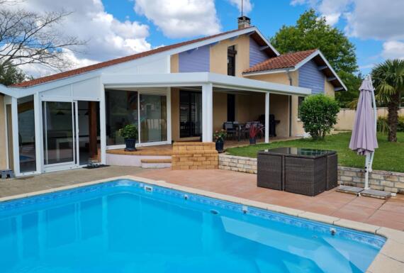 Réalisation d'une pergola Gustave Rideau à Amou pour Fabienne
