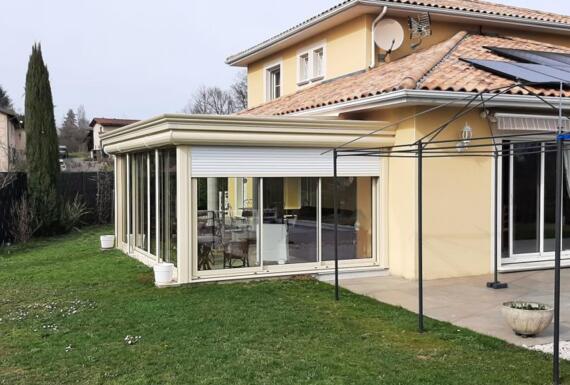 Réalisation d'une véranda Gustave Rideau à Vienne pour Bertrand