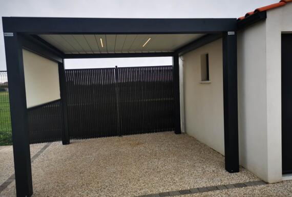 Réalisation d'une pergola Gustave Rideau à Puilboreau pour Alain et Sylvie