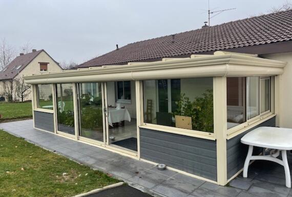 Réalisation d'une véranda Gustave Rideau à Erquery pour Lyonnel