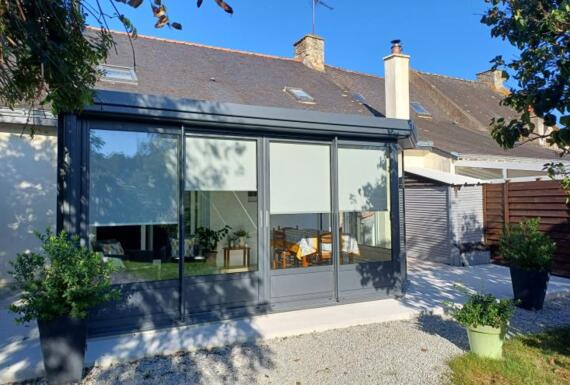 Réalisation d'une véranda Gustave Rideau à Sarzeau pour Michel