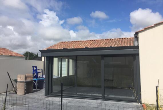 Réalisation d'une véranda Gustave Rideau à Saint-Jean-de-Monts pour Olivier