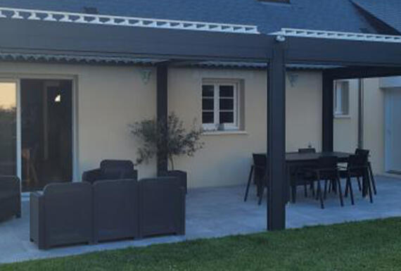 Réalisation d'une pergola Gustave Rideau à La Membrolle-sur-Choisille pour Sophie