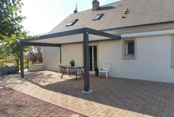 Réalisation d'une pergola Gustave Rideau à Varrains pour Max