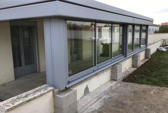 Réalisation d'une véranda Gustave Rideau à Nanteuil pour Philippe