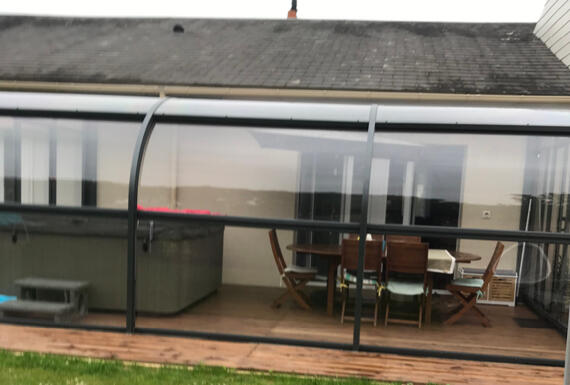 Réalisation d'un abri de terrasse Gustave Rideau à Ecouflant pour Marie-Francoise