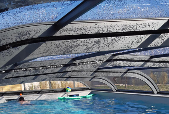 Réalisation d'un abri de piscine Gustave Rideau à La Garnache pour Manuel