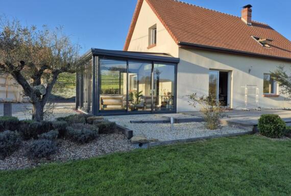 Réalisation d'une véranda Gustave Rideau à Danestal pour Philippe et Véronique