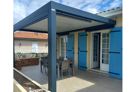 Réalisation d'une pergola Gustave Rideau à Rivieres pour Joël