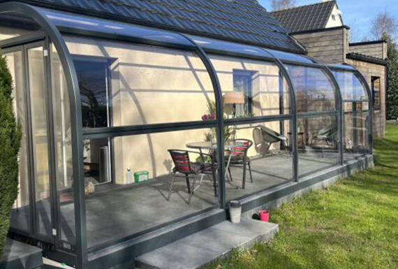 Réalisation d'un abri de terrasse Gustave Rideau à Tilques pour Brigitte et Dominique