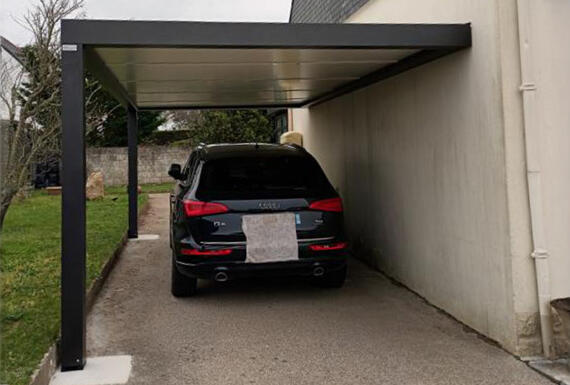 Réalisation d'une carport Gustave Rideau à Etel pour ALAIN