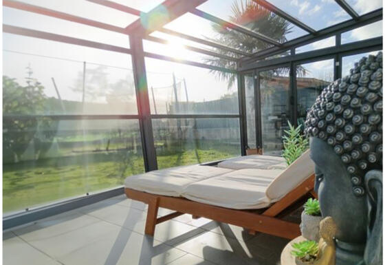 Réalisation d'un abri de terrasse Gustave Rideau à Rinxent pour Aurelie