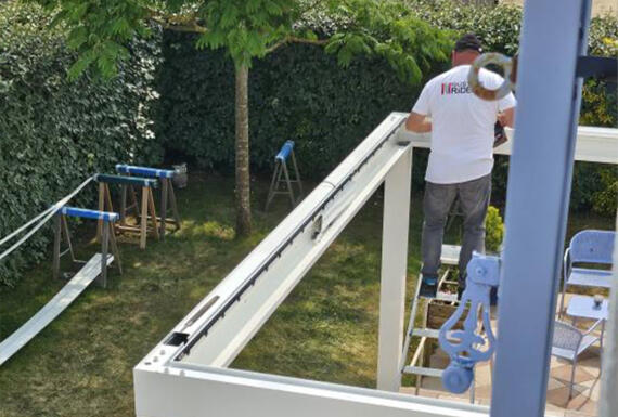Réalisation d'une pergola Gustave Rideau à La-Faute-sur-Mer pour Denis