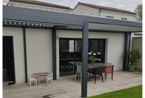 Réalisation d'une pergola Gustave Rideau à Reze pour Jean