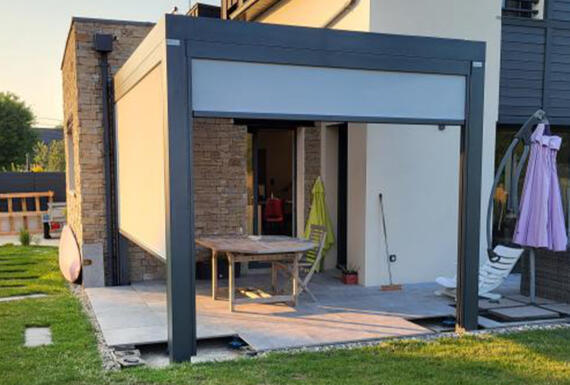 Réalisation d'une pergola Gustave Rideau à Dinard pour ALAIN