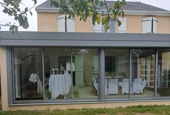 Réalisation d'une véranda Gustave Rideau à Mormant pour Bernabé   et Priscah