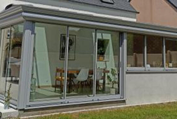 Réalisation d'une véranda Gustave Rideau à Dinard pour Yves et Ophélie