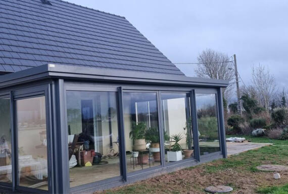 Réalisation d'une véranda Gustave Rideau à Parenty pour Davy Nicolas