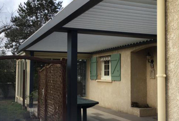 Réalisation d'une pergola Gustave Rideau à Pessac pour Edgard; MArie-Claude
