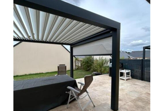 Réalisation d'une pergola Gustave Rideau à Loiron-Ruille pour Annette