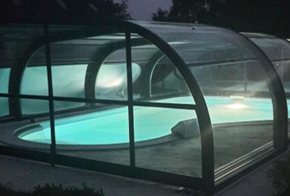 Réalisation d'un abri de piscine Gustave Rideau à Vert-En-Drouais pour Francisco et Marie-Jeanne