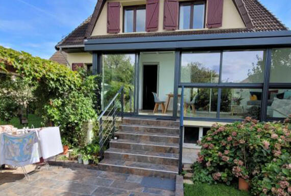 Réalisation d'une véranda Gustave Rideau à Villepinte pour Cathy