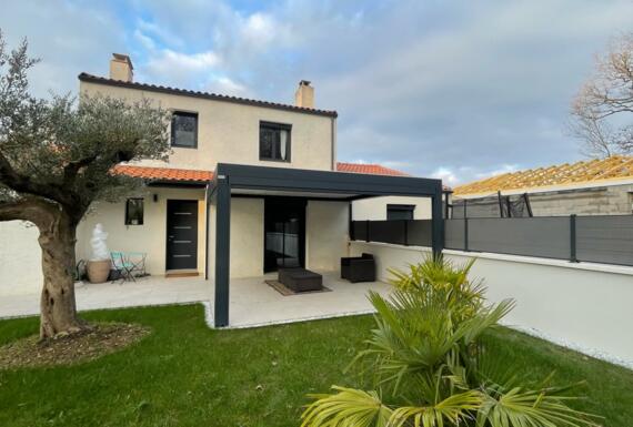 Réalisation d'une pergola Gustave Rideau à Haute-Goulaine pour Sylvain