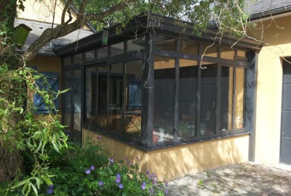 Réalisation d'une véranda Gustave Rideau à Bruz pour Michele