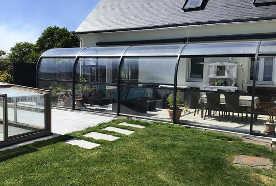 Réalisation d'un abri de terrasse Gustave Rideau à Crossac pour Gabriel