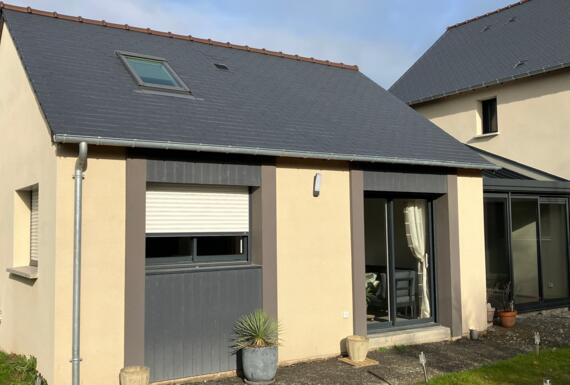 Réalisation d'une véranda Gustave Rideau à Cancale pour Christian