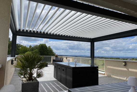 Réalisation d'une pergola Gustave Rideau à Cosnac pour Philippe