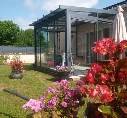 Réalisation d'une véranda Gustave Rideau à L’aiguillon pour Michel..michelle