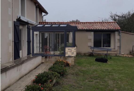Réalisation d'une véranda Gustave Rideau à Saint-Georges-Les-Baillargeaux pour Alain Robert