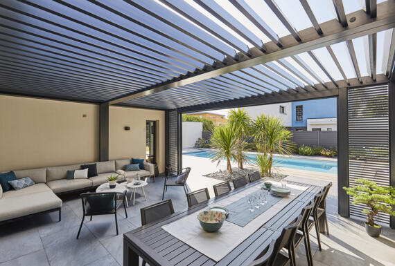 Réalisation d'une pergola Gustave Rideau à La Meziere pour Jean-Louis