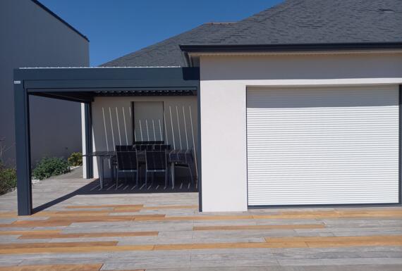 Réalisation d'une pergola Gustave Rideau à La Turballe pour Evelyne