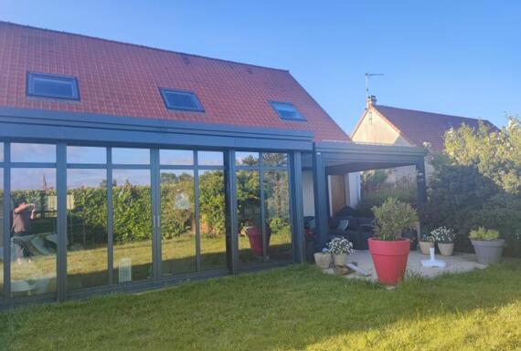 Réalisation d'une extension de maison Gustave Rideau à Coulogne pour Fabrice et Katia