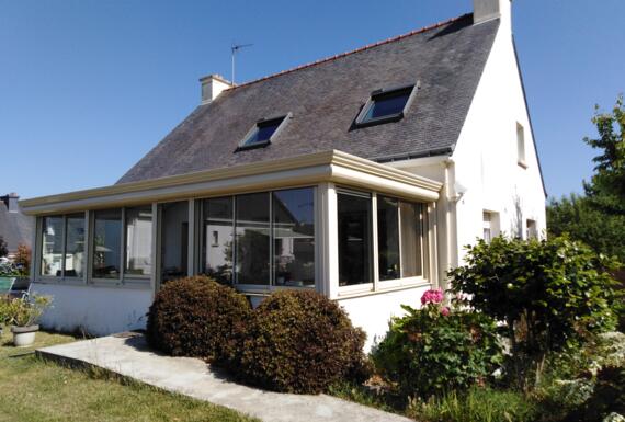 Réalisation d'une véranda Gustave Rideau à Caudan pour Denis