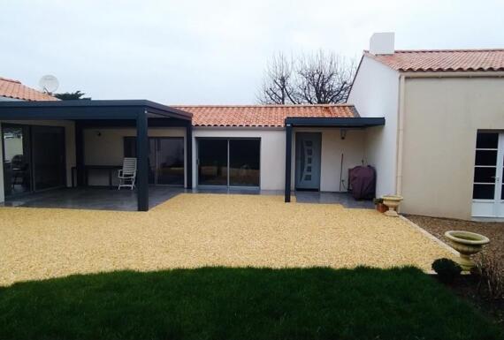 Réalisation d'une pergola Gustave Rideau à Jard-sur-Mer pour Colette