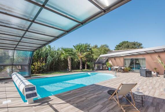 Réalisation d'un abri de piscine Gustave Rideau à Olonne-sur-Mer pour Christian