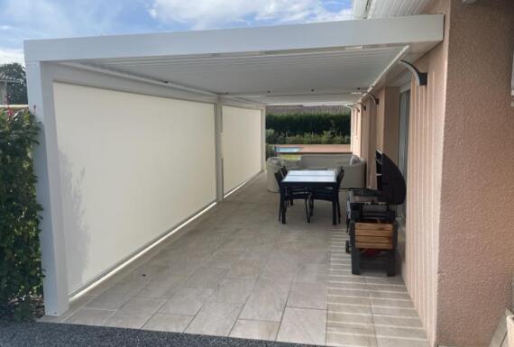 Réalisation d'une pergola Gustave Rideau à Le-Barp pour Didier