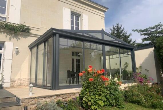 Réalisation d'une véranda Gustave Rideau à Gennes-Val-de-Loire pour Nathalie