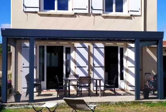 Réalisation d'une pergola Gustave Rideau à Cornebarrieu pour Jacques