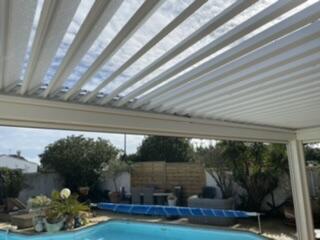 Réalisation d'une pergola Gustave Rideau à Sainte-Marie-de-Re pour Philippe et Nicole