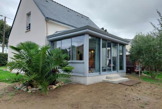 Réalisation d'une véranda Gustave Rideau à Piriac-sur-Mer pour Mirko
