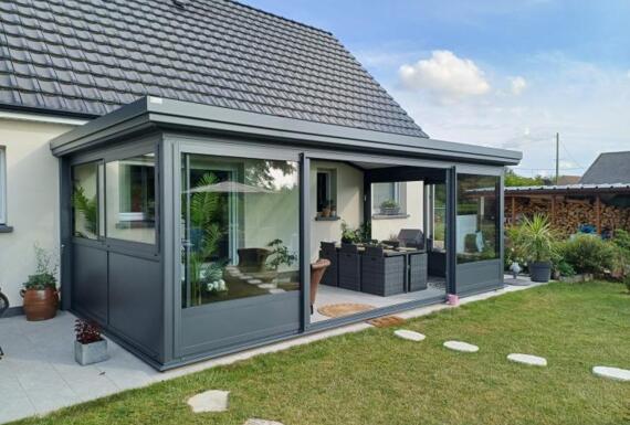 Réalisation d'une véranda Gustave Rideau à Ardres pour FABRICE