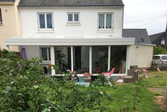 Réalisation d'une véranda Gustave Rideau à Trignac pour Laurent