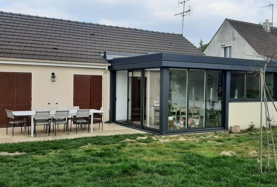 Réalisation d'une extension de maison Gustave Rideau à Fay-Aux-Loges pour Cedric & Justine